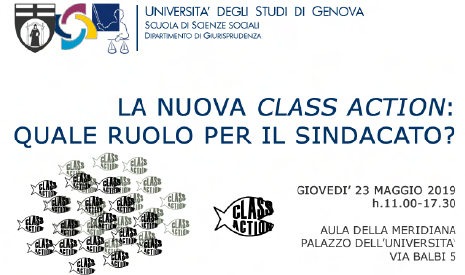 LA NUOVA CLASS ACTION : QUALE RUOLO PER IL SINDACATO?